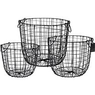 H&L Metal storage basket, set of 3 - Storage Basket