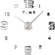 Verk 27062 Design 3D sticker clock 130 cm silver - Wall Clock
