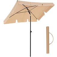 Houseland Garden parasol with protective cover Royal 200 × 125 cm, beige - Sun Umbrella