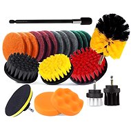 Verk 11402 Set of cleaning brushes and polishing discs for drill 22 pcs - Sanding Brush