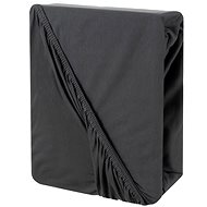 Ruhhy 24926 Cotton stretch sheet 180 × 200 cm, grey - Bedsheet