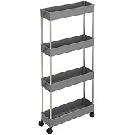 Houseland Mobile Trolley Tulla grey - Shelving Unit