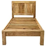 LAKŠMI Bed Manu 90 × 200 cm made of mango wood - Bed