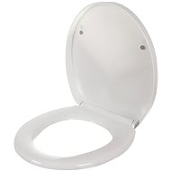 Ruhhy 24547 Toilet Seat with Slow Closing - Universal, White - Toilet Seat