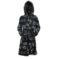 Excellent Plush bathrobe black size 116 - Legendary player - Bathrobe