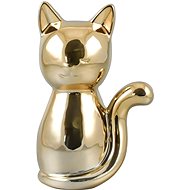 Empt Designová keramická kočka ve zlaté barvě 17 cm - Decoration