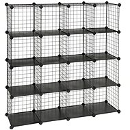 Houseland Wire storage shelf PRACTICO, black - Shelving Unit