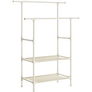 Houseland Double wardrobe rack Lucaro 171 cm, white - Coat Hanger