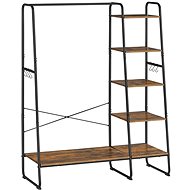 Houseland Clothes rack with shoe rack Vasagle Greya, brown - Clothes Hanger