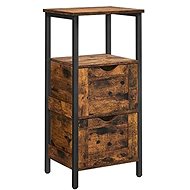 Houseland Bathroom cabinet Vasagle Gizel, brown/black - Bathroom Cabinet