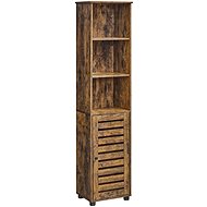 Houseland Bathroom cabinet Vasagle Matheo, brown/black - Bathroom Cabinet