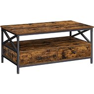 Houseland Coffee table Vasagle Lostra, brown-black - Side Table