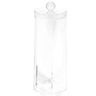 Compactor Dispenser for cotton swabs, clear plastic - Storage Jar