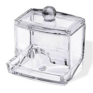 Compactor Cotton bud dispenser with lid, clear plastic - Storage Jar