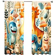 Excellent Finished children's curtains 150 × 166 cm - Dinosaurs - Drape