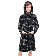 Excellent Plush bathrobe black size 122 - Legendary player - Bathrobe