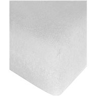 4sleep Non-permeable terry sheet with elastic 80 × 180 cm, white - Bedsheet