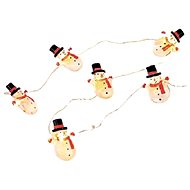 ACA Lighting Snowmen, warm white, 2× AA, 140 cm - Light Chain