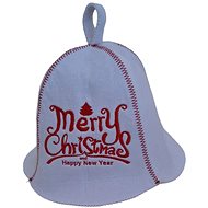 NATUR Sauna cap Christmas, felt, white - Sauna Hat