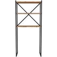 Cheapest furniture Shelf above washing machine EKSPERT, pine, black - Shelving Unit