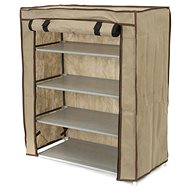 Compactor Oxford Textile shoe rack, 4 tiers, 59 × 29 × 72 cm beige - Shoe Rack