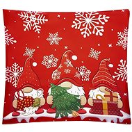 Ruhhy 22312 Christmas pillowcase 40 × 40 cm, red - Pillowcase