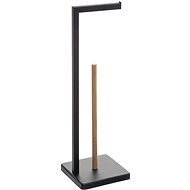 5five Black toilet paper holder, 64,5 cm, Natureo - Free Standing Toilet Roll Holder