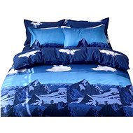 Excellent 3-piece bedding set 135 × 200 cm - Mountain pattern - Bed Linen