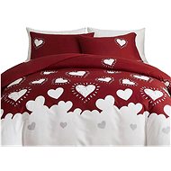 Excellent 3-piece bedding set 135 × 200 cm - Blush with hearts - Bed Linen