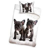 Excellent Double-sided bedding 140 × 200 cm - Bulldogs - Bed Linen