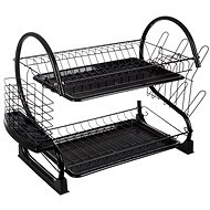 Ruhhy 24634 Double dish drainer black - Draining Board