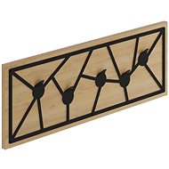 Houseland Wall hanger Trace, oak, sapphire/black - Coat Hanger