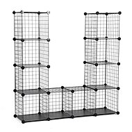 Houseland Practical shelf Stes, black - Shelving Unit