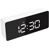Verk Multifunction mirror clock with alarm and thermometer, white - Alarm Clock