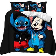Excellent Three-piece bedding set 135 × 200 cm - Stitch and Mickey mouse - Bed Linen