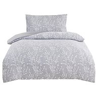 Jahu Jacquard bed linen Boston 140 × 200 + 70 × 90 - grey - Bed Linen