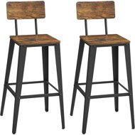 Songmics Vasagle Rodrigo brown/black 2 pcs - Bar Stool