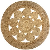Atmosphera Round jute rug, 80 cm - Carpet