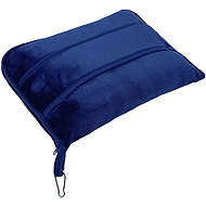 EXCELLENT Travel blanket 2in1 with pillow, dark blue - Blanket