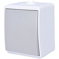 Solight Wet switch IP54, No. 1 single pole, grey - Light Switch