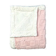 4sleep Microplush blanket sheep/boy 160 × 200 cm - Bones pink - Blanket