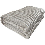 4sleep Microfleece blanket 160 × 200 cm Viola, silver - Blanket