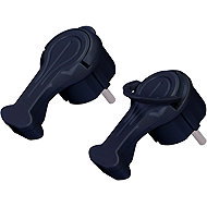 Solight Angled plug, low profile from wall, IP20, black - Plug