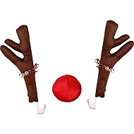 Xtrobb 20223 Reindeer antlers and nose on the car - Christmas Decoration