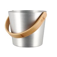 RENTO Sauna bucket aluminium 5 l, natural - Sauna Bucket