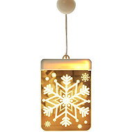 Verk 26014 Hanging Christmas 3D LED decoration - Glowing snowflake - Christmas Decoration