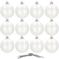 Foxter 3043 Set of Christmas banners 12 pcs, diameter 6 cm, white - Christmas Ornaments