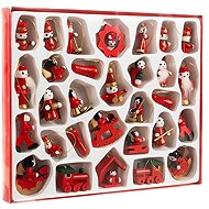 Ruhhy 22217 Wooden Christmas tree ornaments, 30 pcs - Christmas Ornaments