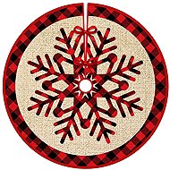 Verk 26188 Christmas tree blanket 120 cm, red, checked - Christmas Tree Mat