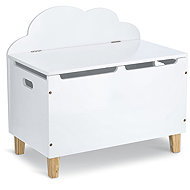 ZELLER Toy storage box with lid 60 × 34,5 × 56 cm, white - Storage Box